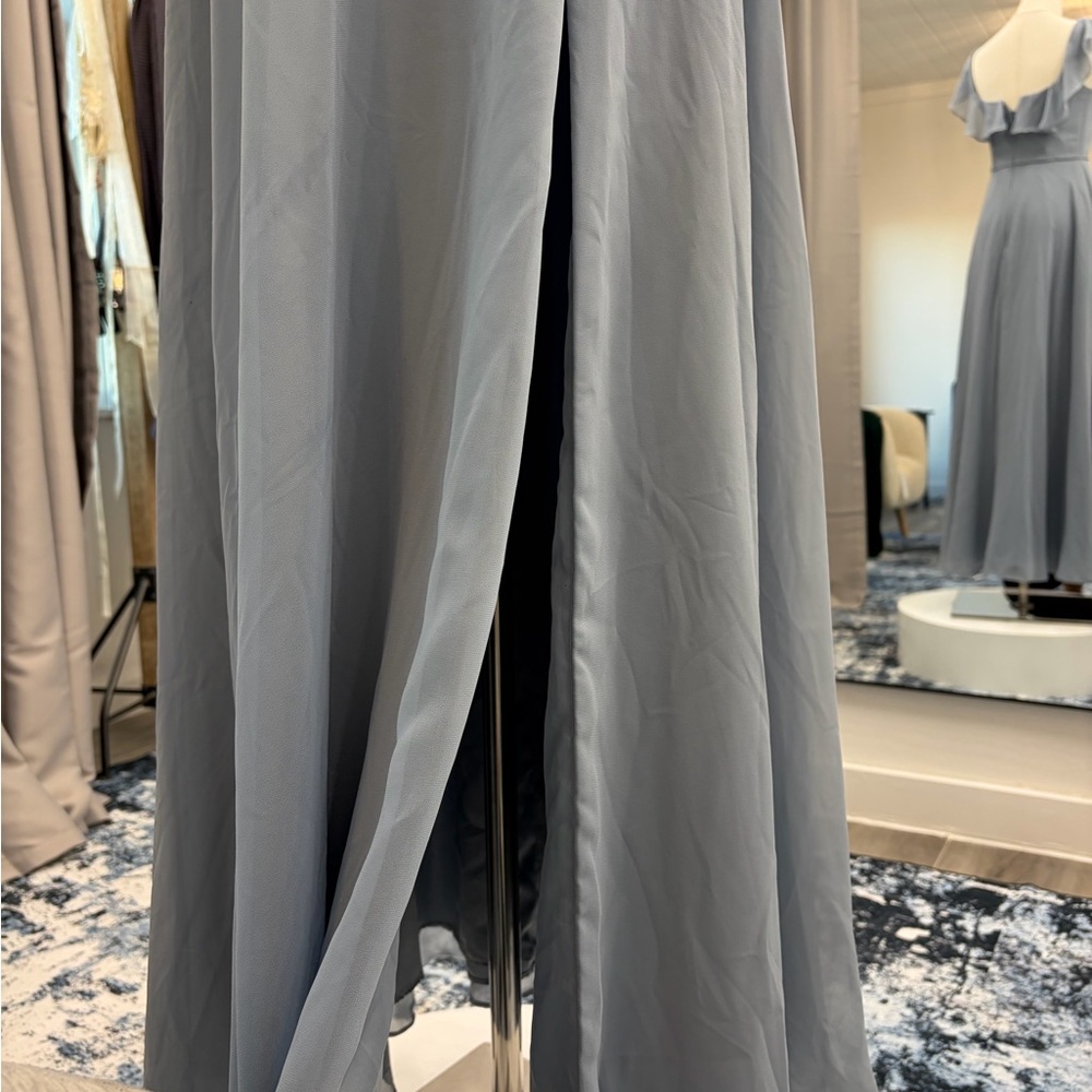 Azazie Light Blue Maxi Dress - Picture 11 of 11
